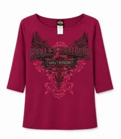 激レア　y2k Harley-Davidson 七分袖 Tシャツ Mサイズのサムネイル