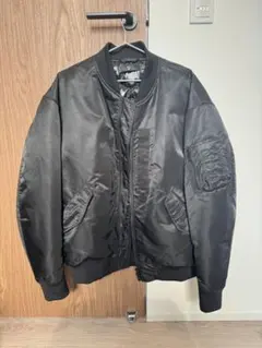 ユニクロ＋J MA-1 フライトジャケット ブラック Lサイズ