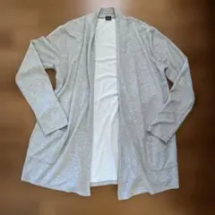 AS KNOW AS PINKY 長袖 カーディガン ロング グレー