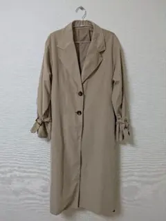 バックレース トレンチコート ベージュ