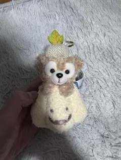 上海ディズニー　ハロウィン かぼちゃ ダッフィー ぬいぐるみキーチェーン