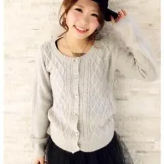 ミスティウーマン mysty woman ニットカーディガン
