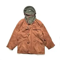 90s gaccaラムレザージャケットコートVTGファイヤーマンダッフル