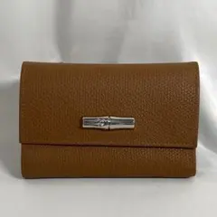 未使用に近い Longchamp ロンシャン 三つ折り財布 ロゾ コンパクトのサムネイル