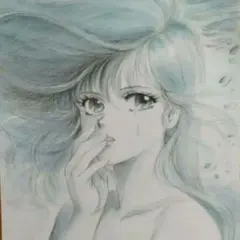 青い線画 女性イラスト マウスパッド 青い線画 女性イラスト マウスパッド - メルカリ