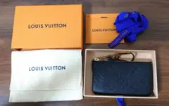 ルイヴィトン ポシェットクレ モノグラム アンプラント レザー コインケース