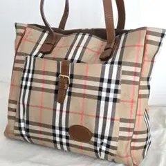 BURBERRYトートバッグ 　バーバリーズ　ノバチェック キャンバス　A4のサムネイル