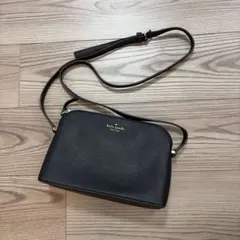 極美品✨ケイトスペード レザー ショルダー カメラバッグ ブラック 自立 袋付