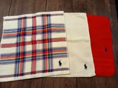 ポロ・ラルフ・ローレン タオルハンカチ 3枚セット