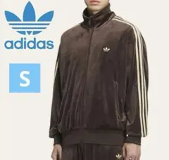 ★新品S★adidas ファイヤーバード ベロア トラックトップ ダークブラウン