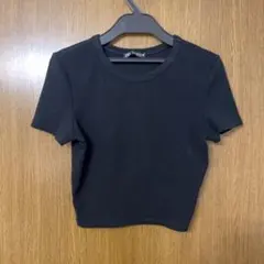 ZARA ザラ　黒　ミニTシャツのサムネイル