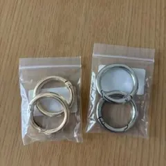 ゴールド・シルバー カラビナ2個セット