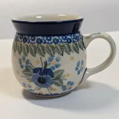 ポーランド食器ポーリッシュポタリー _ビッグマグカップ 500ml花柄Vena 