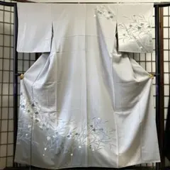 訪問着　美品　グレー　ロのサムネイル
