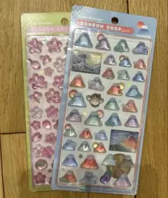 【正規品】ボンボンドロップシール 桜　富士山　2枚セット