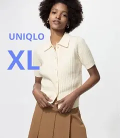 UNIQLO リブポロカーディガン　XL