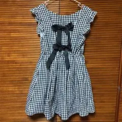 エブリン ギンガムチェック バックリボンワンピース 量産型
