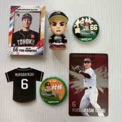 村林一輝選手　MURABAYASHI 66番 バッジとフォトカードセット 2026年最新】66村林一輝の人気アイテム - メルカリ