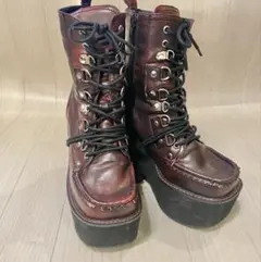 ヨースケUSA☆厚底レースアップブーツ　サイズ23.0cm