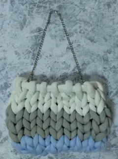 ハンドメイド3色　韓国風　マンドゥバッグ