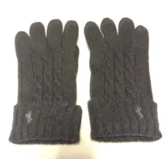 Polo Ralph Lauren 手袋　黒　(破れあり)