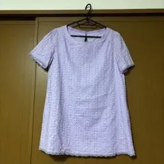 【美品】クレージュ　刺繍　シャツ　38のサムネイル