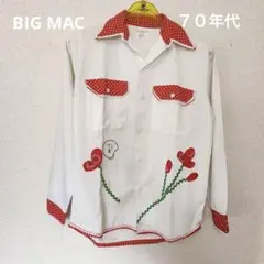 激レア　BIG MAC JCPenneyヴィンテージシャツ　70年代　ドット柄のサムネイル