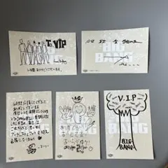 BIGBANG メッセージカード　VIP JAPAN