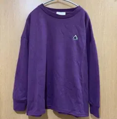 新品✨ロゴスデイズ　長袖　薄手トレーナー　スウェット　タグ付き　 L L 紫