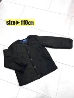 キッズ ブラックジャケット 110cm アウター 冬 ジャケット