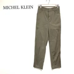 ミッシェルクラン ウエストゴム カーキパンツ（36）ストレッチ 薄手