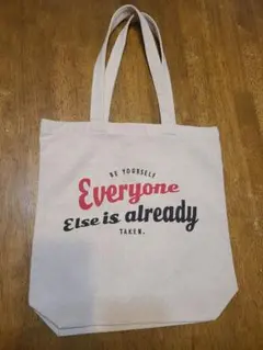 キャンバストートバッグ メッセージプリント