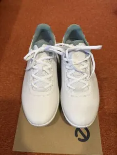 ECCO エス-カジュアル 本革 メンズ ウォータープルーフ ゴルフシューズ