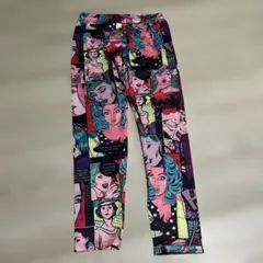 SHEIN ポップアートデザイン レギンス Mフィットネスダンスジムトレーニング