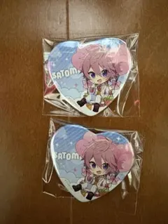 すとぷり さとみ ハート形缶バッチ
