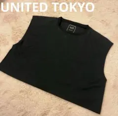 【美品】UNITED TOKYO テクノラマ ノースリーブTシャツ ブラックのサムネイル