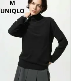 ユニクロ ヒートテックフリースタートルネックT❤ 黒 Mサイズ