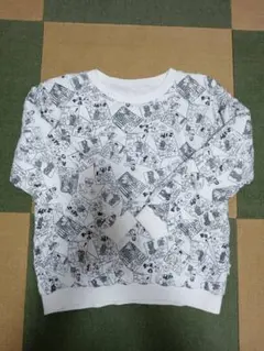 暖かい、リバーシブルトレーナー　暖か中綿入り