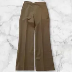 MUSE ドゥーズィエムクラス ウールフレアパンツ ブラウン 38