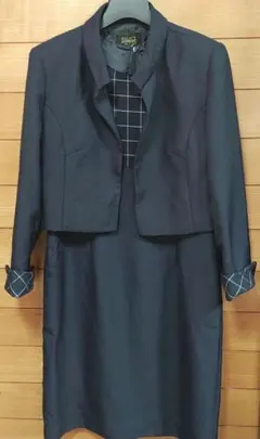 フォーマル☆ジャケット・ノースリーブワンピースセット　ネイビー　13AR