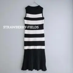 【値下げ交渉歓迎】 ストロベリーフィールズ コットンニットロングワンピースのサムネイル