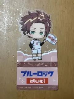 ブルーロック ラウンドワンコラボ ミニキャラスタンディコースター