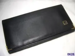 ダンヒル レザー製二つ折り長財布 ブラック 黒のサムネイル
