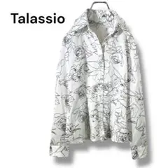 タラッシオ 花柄 長袖シャツ 9号 Mサイズ 日本製　ブラウス