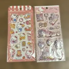 【正規品】サンリオジュエルマシュマロステッカーズ　ハローキティキラキラカプセル