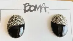 BOMA ピアス　シルバー　マーカサイト
