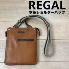 REGAL レザー ショルダーバッグ ブラウンのサムネイル