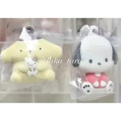 サンリオ ふわふわフロッキーマスコット ポムポムプリン ポチャッコ