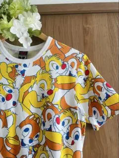 ☆ ベビードール チップ＆デール 総柄Tシャツ F ディズニーのサムネイル