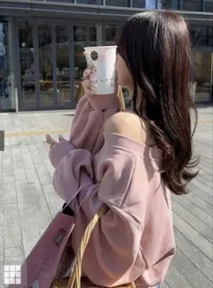 GRL グレイル オフショルダースウェットトップス dk1139 pm392